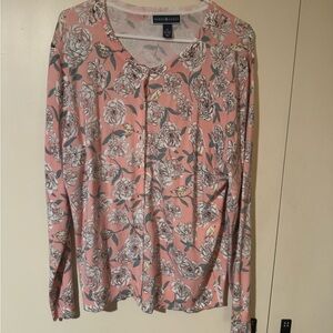 Scott Pink Floral Button Down Women's Shirt